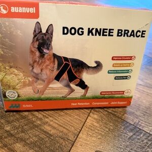 Dog knee brace in Black and Orange Size  Small NEW